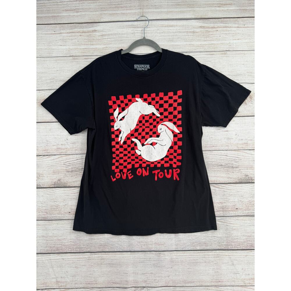Harry Styles Love‎ On Tour 2021 Concert T-Shirt Adult L Black Stranger Things